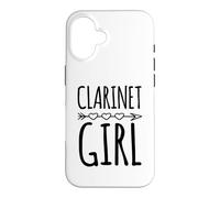 Clarinette Fille avec Motif de flèche en Forme de cœur de Style bohème Coque pour iPhone 16