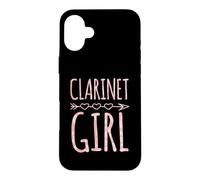 Clarinette Fille avec Motif de flèche en Forme de cœur de Style bohème Coque pour iPhone 16 Plus