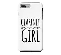 Clarinette Fille avec Motif de flèche en Forme de cœur de Style bohème Coque pour iPhone 7 Plus/8 Plus