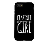 Clarinette Fille avec Motif de flèche en Forme de cœur de Style bohème Coque pour iPhone SE (2020) / 7/8