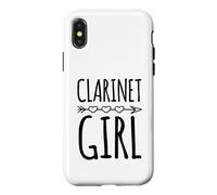 Clarinette Fille avec Motif de flèche en Forme de cœur de Style bohème Coque pour iPhone X/XS