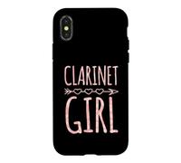 Clarinette Fille avec Motif de flèche en Forme de cœur de Style bohème Coque pour iPhone X/XS