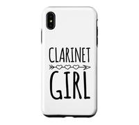 Clarinette Fille avec Motif de flèche en Forme de cœur de Style bohème Coque pour iPhone XS Max