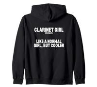 Clarinette Girl Definition Funny Women Clarinettiste Sweat à Capuche