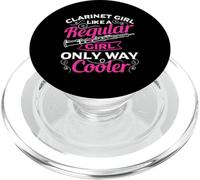 Clarinette Girl Like A Regular Girl Only Way Cool Music PopSockets PopGrip pour MagSafe