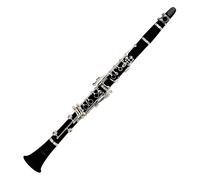Classic Cantabile CLK-10 Clarinette Sib Plastique Système Bohème, 17 clés | Corps en plastique ABS imitation bois, Mécanique argentée (maillechort), 5 anneaux, Repose-pouce réglable, Poids: env. 619 g