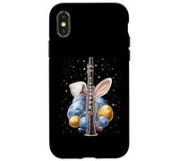 Clarinette Instrument Clarinettiste Pâques Œuf de Lapin Oreilles de Lapin Coque pour iPhone X/XS