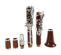 Clarinette Instruments De Musique Clarinette Professionnelle En Ébène 19 Touches Plaquées Argent Instruments De Musique À Vent Bois Durables(Type3)