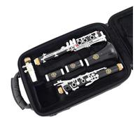 Clarinette Instruments De Musique MORESKY Clarinette Professionnelle A Tone Plaqué Argent 19 Touches En Bois D'ébène