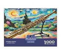 Clarinette Jigsaw Puzzle 1000 Pièces pour Les Adultes Puzzles Difficiles Cadeaux pour Adultes 100% Carton Recyclé Décoration De Maison 70x50cm/1000pcs