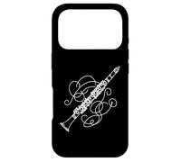 Clarinette Line Art Instrument de Musique Design Minimaliste Coque pour iPhone 17 Pro