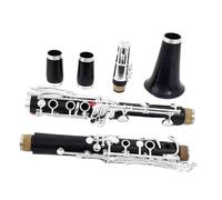 Clarinette Professionnelle En Ébène Et Cocobolo Plaquée Argent 19 Clés(Ebony)