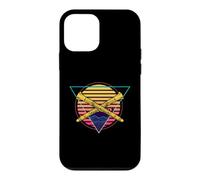 Clarinette rétro Futuriste Synthwave Vaporwave City Coque pour iPhone 12 Mini