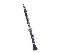 Clarinettes pour débutants Clarinette si bémol violette avec clés ABS plaquées argent(Purple Clarinet)
