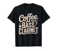 Clarinettiste Basse Cafe Musicien Bois Amateur De Et T-Shirt