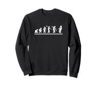 Clarinettiste humoristique Evolution Men Sweatshirt