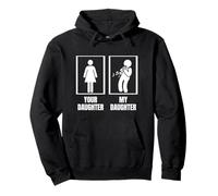Clarinettiste humoristique « Your Daughter My Daughter » Sweat à Capuche