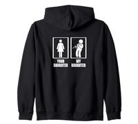Clarinettiste humoristique « Your Daughter My Daughter » Sweat à Capuche