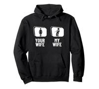 Clarinettiste humoristique Your Wife My Wife Husband Sweat à Capuche