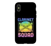 Clarinettiste Squad Rétro Vintage Style Clarinettiste Coque pour iPhone X/XS