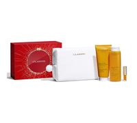 Clarins Coffret Aroma Bain au plantes 200 ml + baume-huile hydratant 200 ml + huile à lèvres 1,4 ml