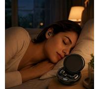 Claripods Écouteur De Sommeil - Ecouteurs Confortablessans Sensation Pression, Mini Oreillette Bluetooth Invisible & Confortable Dormir Côté, Isolation Phonique Passive, Idéal Nuit & Sieste (Noir)