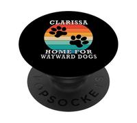 Clarissa Home for Wayward Dogs Nom de Famille PopSockets PopGrip Adhésif