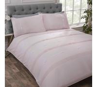 Clarissa Set Housse de Couette - Simple,Double,King,Super King - Fard ou Blanc