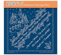 Clarity Stamps - Linda Williams' Peace, Joy & Hope - Christmas Treasures - Plaque carrée Groovi A5