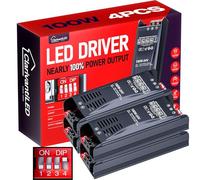 ClarivantiLED Transformateur LED dimmable 24v 100W 4.16A 4pcs 230V 220V Alimentation DC Transfo pour ruban driver alimentation basse tension transfo pour LED power supply tranformateur alim 24v