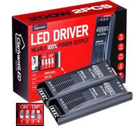 ClarivantiLED Transformateur LED dimmable 24v 200W 8.33A 2pcs 230V 220V Alimentation DC Transfo pour ruban driver alimentation basse tension transfo pour LED power supply tranformateur alim 24v