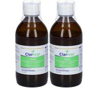 CLARIVER - Toux Contre la toux dèche et productive protège les muqueuses Adultes Solution buvable 175ml Sirop 2x175 ml