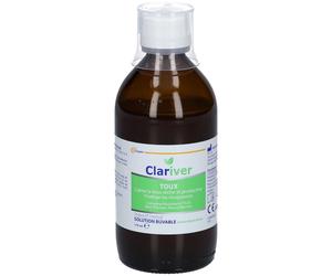 CLARIVER - Toux Contre la toux dèche et productive protège les muqueuses Adultes Solution buvable 175ml Sirop 175 ml