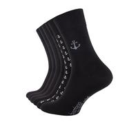 Clark Crown Chaussettes gris / noir / blanc, Taille 43-46