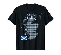 Clark Scottish Clan Tartan Écosse T-Shirt