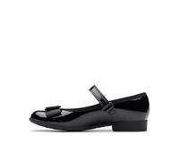 Clarks 261428507 Fille Ballerines, Noir (Black Pat Black Pat), 32.5 EU