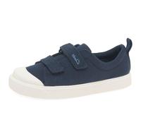 CLARKS 261490876 Mixte Enfant Sneakers Basses, Bleu (Navy Canvas Navy Canvas), 20 EU