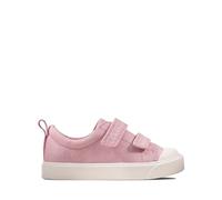 CLARKS 261490956 Fille Sneakers Basses, Rose (Pink Canvas Pink Canvas), 20.5 EU