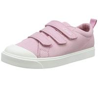 Clarks 261491076 Fille Sneakers Basses, Rose (Pink Canvas Pink Canvas), 34 EU