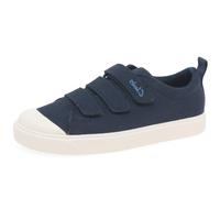 CLARKS 261491146 Mixte Enfant Sneakers Basses, Bleu (Navy Canvas Navy Canvas), 33 EU
