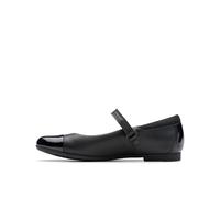 CLARKS Scala Gem K Ballerines, Black Leather, 33 EU Large