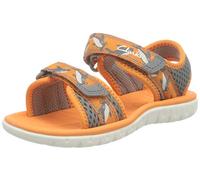 Clarks 261563507 garçon Sandale, Orange Textile, 24 EU