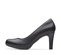 Clarks Adriel Viola Chaussures pour Femme en Cuir Crocodile Noir 6,5 W, Cuir Noir., 35.5 EU