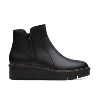 Clarks Airabell Zip Womens Black Smooth, 6