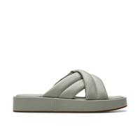Clarks Alda Glide Womens Light Green Lea, 3