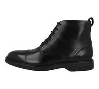 Clarks Premium Bottes Aldwin Cap Chukka pour homme, cuir noir, 42 EU, cuir noir, 42 1/3 EU