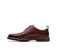 Clarks Aldwin Limit Oxford pour homme, Cuir brun moyen, 40 EU