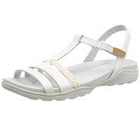 Clarks Femme Amanda Tealite Sandales de Sport, White Leather, 38 EU