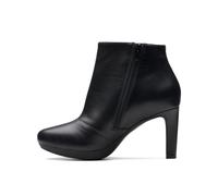 Clarks Ambyr Rise bottillon pour femmes en cuir noir