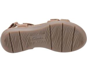Clarks April Cove Womens Dark Tan Lea, 6